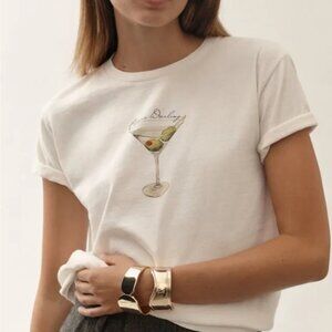 Brand New ANTHROPOLOGIE Cheers Darling Martini T-shirt